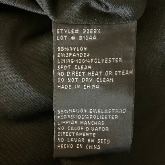 Black Sequined Cocktail Dress Size 6 Sleeveless Midi Sheath by AQUA - Picture 9 of 12